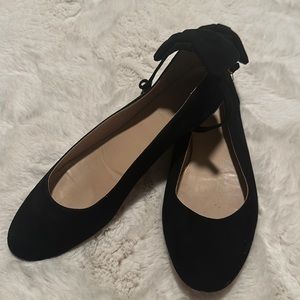 J. Crew Black Ballet Bow flats, size 10